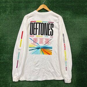 Deftones North American Tour Nu Metal Band LS Shirt Size Extra Large